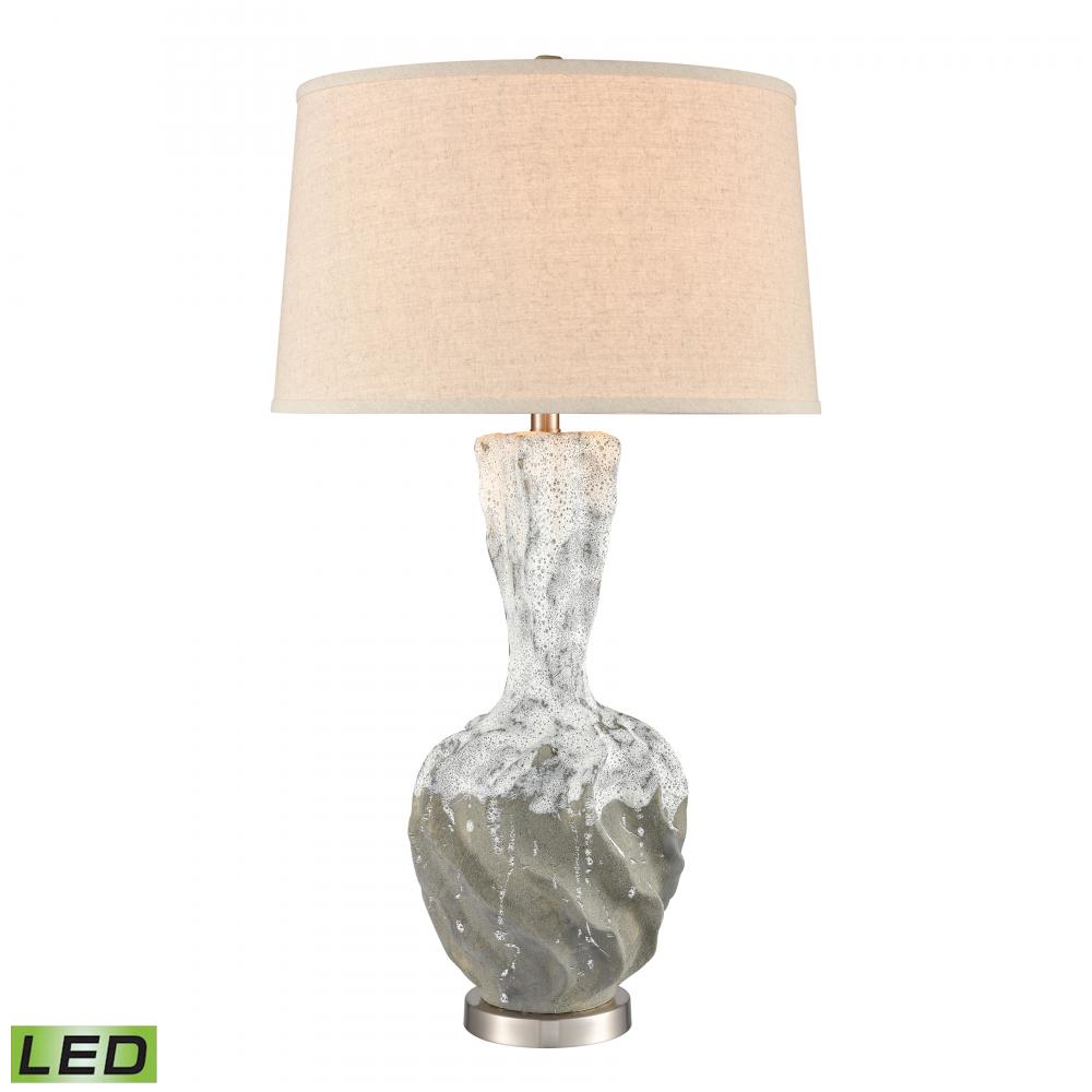 Bartlet Fields 34'' High 1-Light Table Lamp - White - Includes LED Bulb
