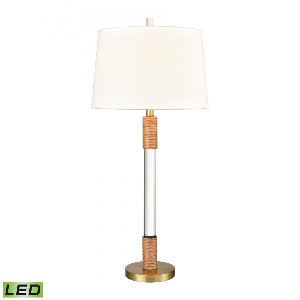 Island Summit 36'' High 1-Light Table Lamp - Clear - Includes LED Bulb