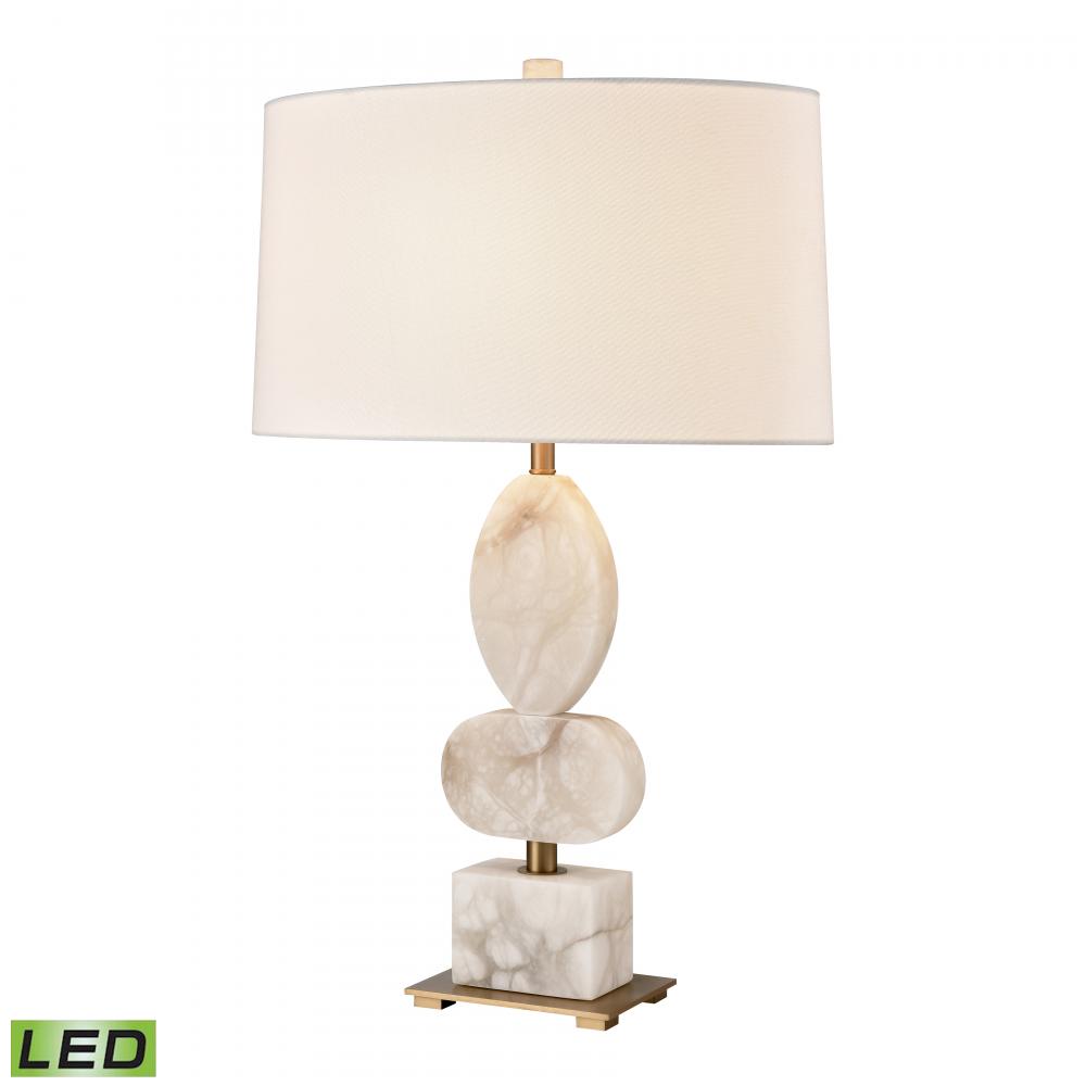 Calmness 30'' High 1-Light Table Lamp - White - Includes LED Bulb