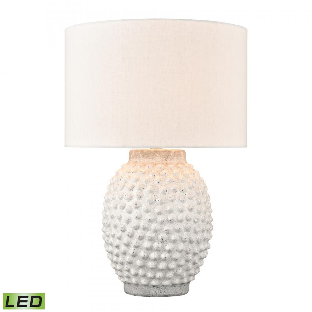 Keem Bay 24'' High 1-Light Table Lamp - White - Includes LED Bulb