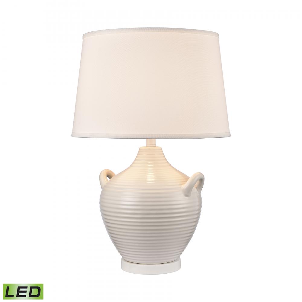 Oxford 25'' High 1-Light Table Lamp - White - Includes LED Bulb