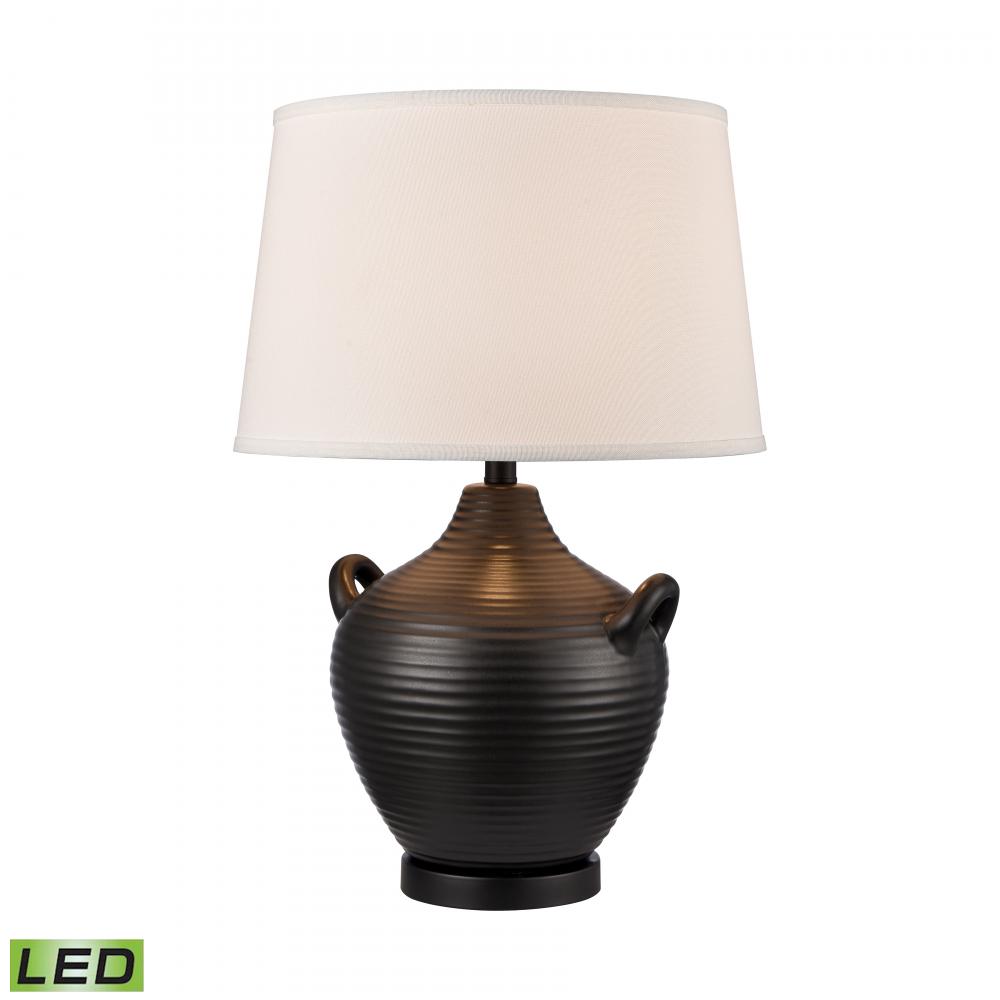 Oxford 25'' High 1-Light Table Lamp - Black - Includes LED Bulb