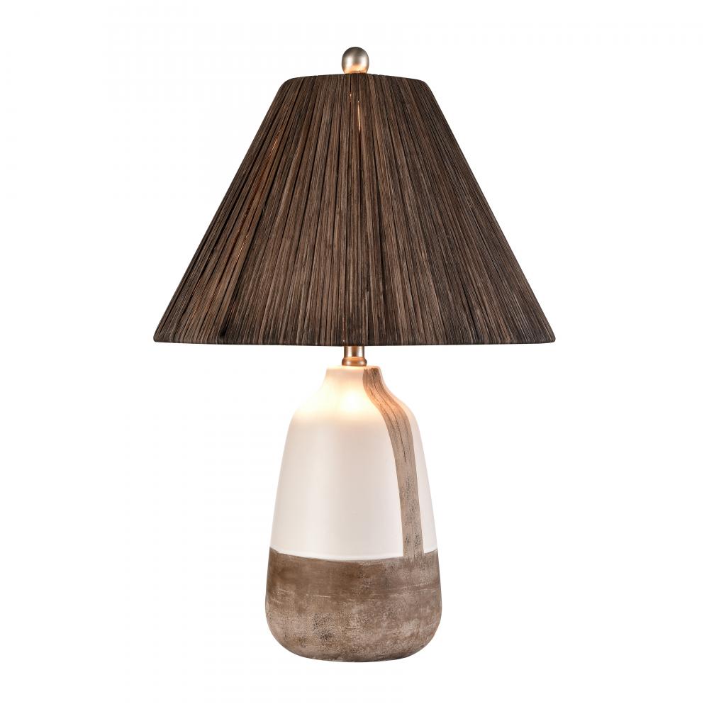 Kirkover 26'' High 1-Light Table Lamp - White Glaze - Includes LED Bulb