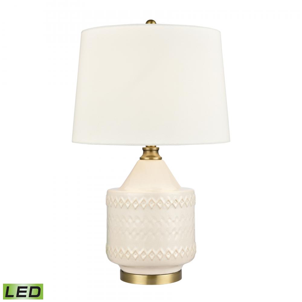 Buckley 27'' High 1-Light Table Lamp - White - Includes LED Bulb