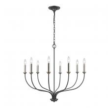 ELK Home 63097/8 - Madeline 32.5'' Wide 8-Light Chandelier - Dark Gray