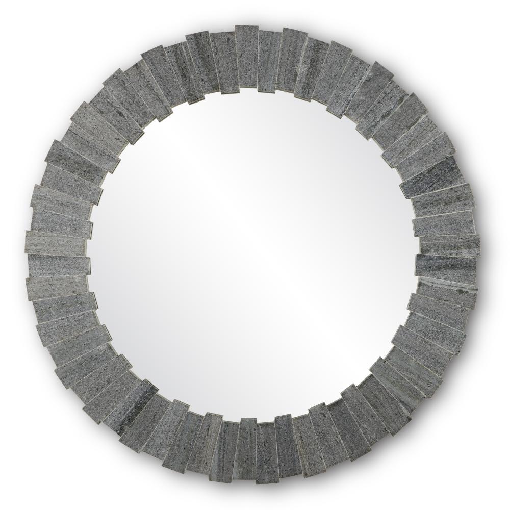 Dario Round Gray Mirror