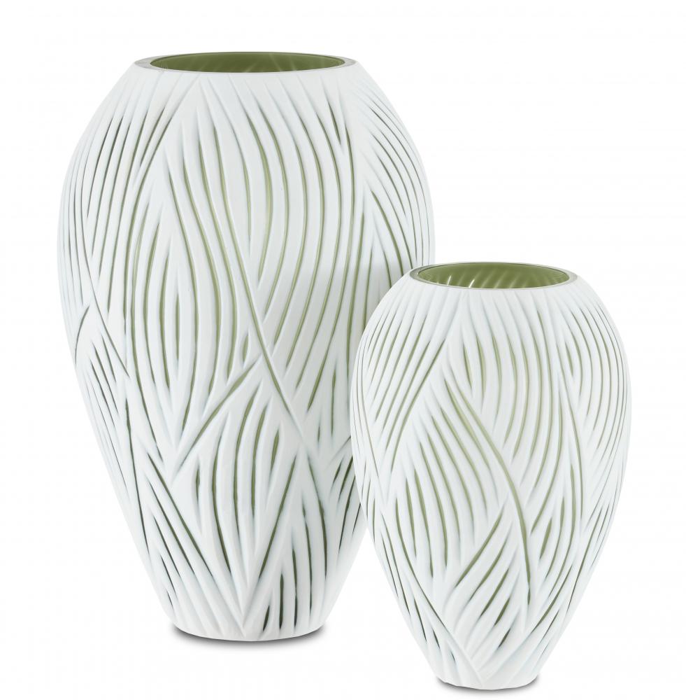 Patta White Vase Set of 2