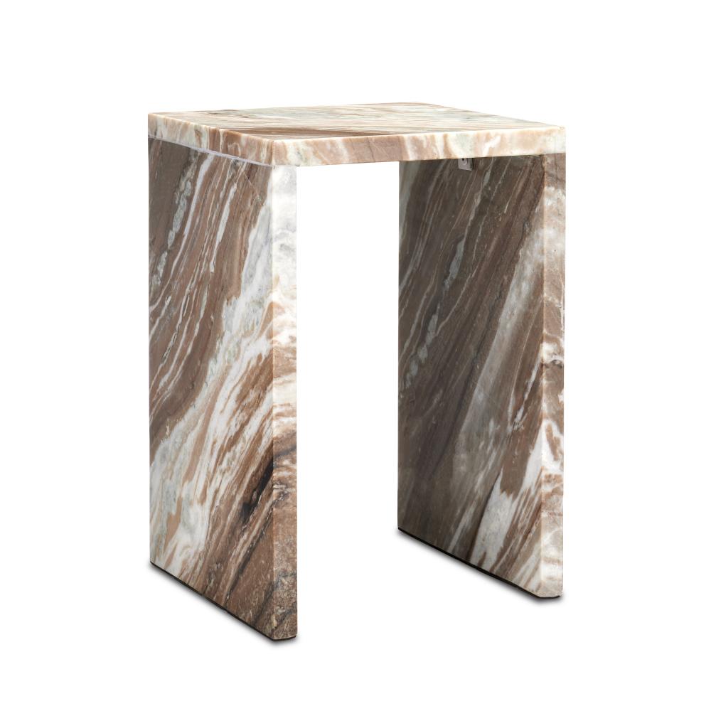 Ryan Brown Marble Accent Table