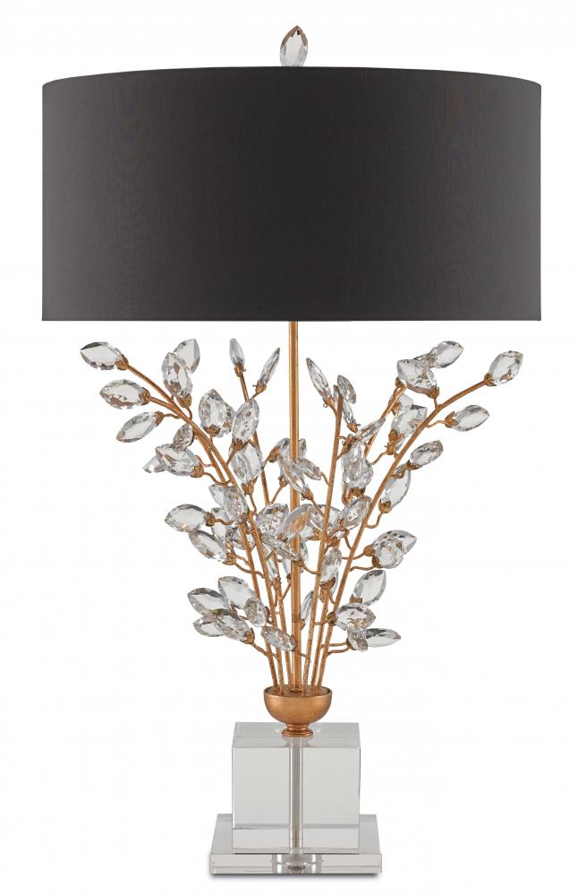 Forget-Me-Not Gold Table Lamp