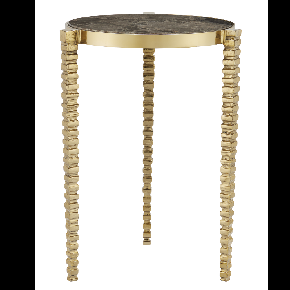 Corrado Cappuccino Marble Accent Table