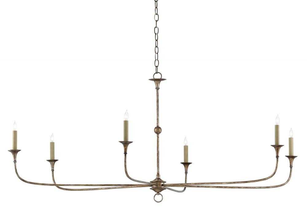 Nottaway Large Bronze Chandelier