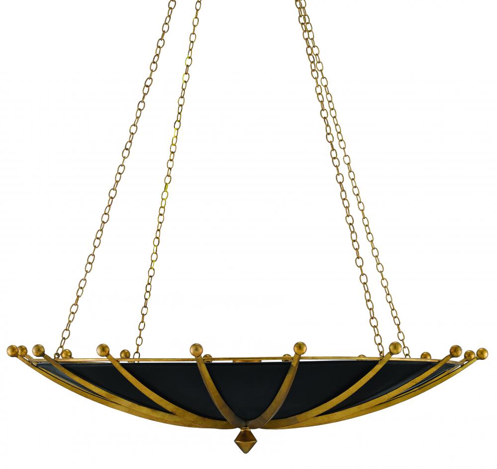 Fontaine Black & Gold Chandelier