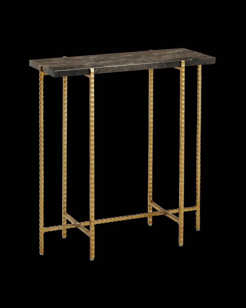 Flying Marble Gold Side Table