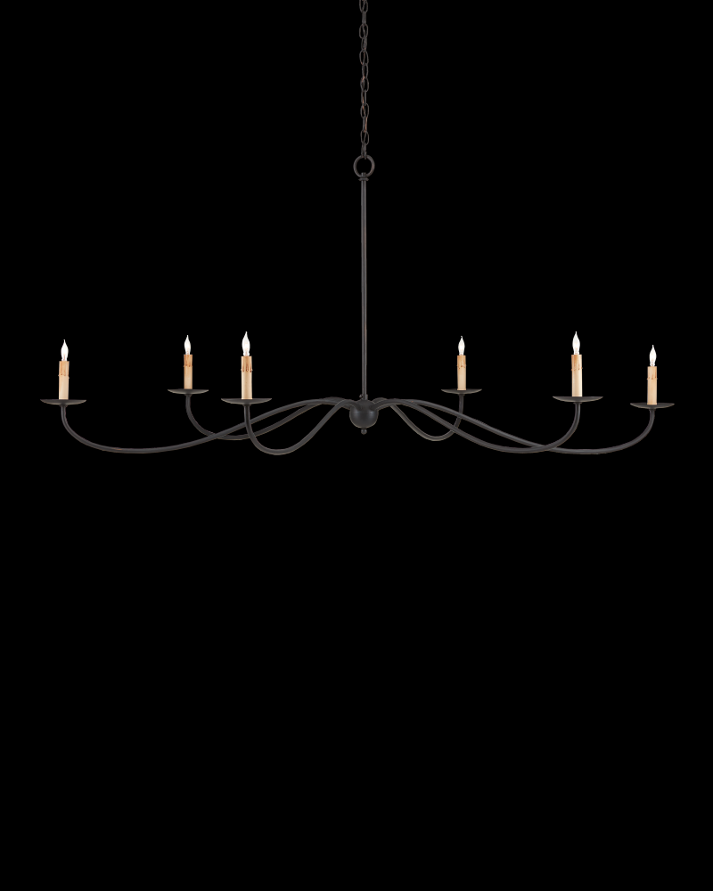 Saxon Large Black Chandelier