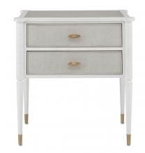 Currey 3000-0191 - Aster White Nightstand