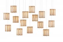 Currey 9000-0892 - Daze 15-Light Linear Multi-Drop Pendant