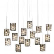 Currey 9000-1051 - Regatta 15-Light Linear Multi-Drop Pendant