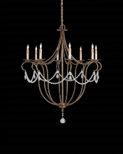 Currey 9881 - Crystal Lights Large Gold Chan